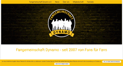 Desktop Screenshot of fangemeinschaft-dynamo.de